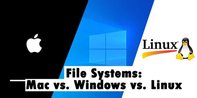file system for windows and mac
